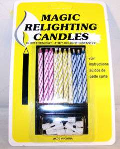 PK MAGIC RELIGHT TRICK BIRTHDAY CANDLES cake candle  