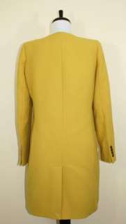   Cloth Symphony Coat Outerwear $350 Golden Mustard Yellow 14  