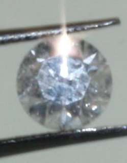 Clarity Enhanced round loose diamond .42ct SI3 G 4.69X2.86mm vintage 