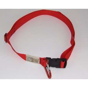  WOSS Gear, Red Hands Free Leash Belt, Fits sizes XXS to 