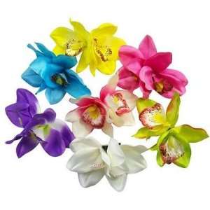  NEW DOZEN Orchid Flower Hair Clips   Wholesale, Limited. Beauty
