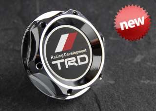 REPLACEMENT CHROMED SILVER TRD STYLE BRUSHED BILLET ENGINE OIL CAP 