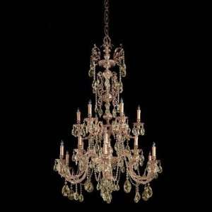  Crystorama 2718 GTS Olde World 1 Ornate Candle Chandelier 