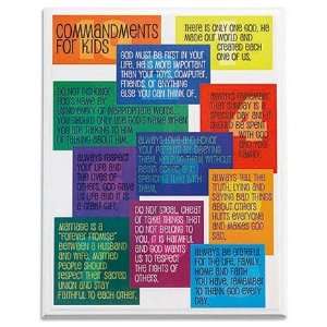  Ten Commandments for Kids Wall Plaque