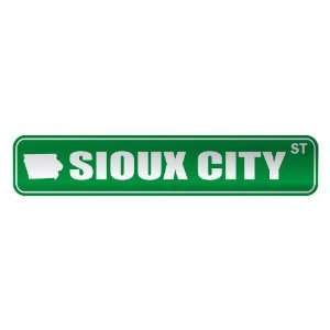  SIOUX CITY ST  STREET SIGN USA CITY IOWA