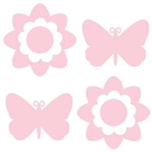  WallPops WPSI98850 Butterfly and Flower Silhouettes Gigi 