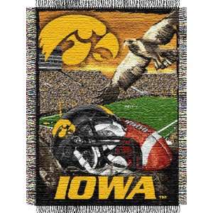  Iowa Hawkeyes 48x60 Home Field Advantage Tapestry Throw 
