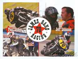 2008 James Gang Racing Buell Moto ST postcard  