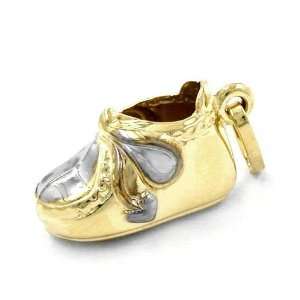  9K Gold Baby Shoe Pendant DE NO Jewelry