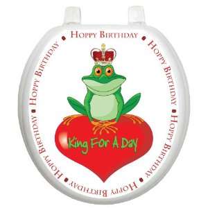 Toilet Tattoos TT 0003 R King For A Day Decorative Applique For Toilet 