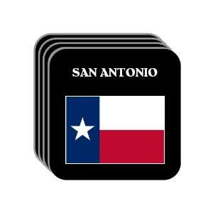  US State Flag   SAN ANTONIO, Texas (TX) Set of 4 Mini 