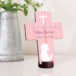  Wedding Favors Hear My Prayer Pink First Communion Cross 