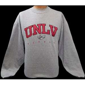  Large (L) NCAA Gray UNLV Rebels Embroidered Crew Neck 