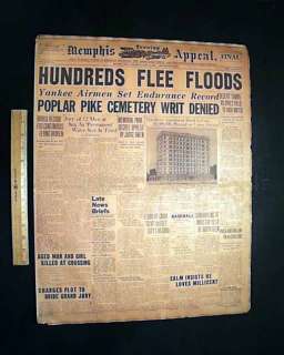 1927 GREAT MISSISSIPPI FLOOD Columbus KY Old Newspaper  