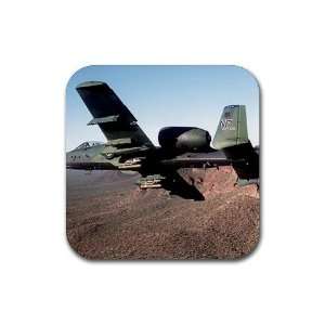  A10 Warthog Rubber Square Coaster set (4 pack) Great Gift 