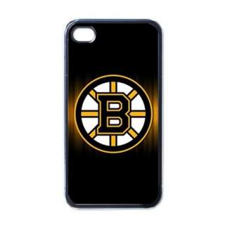 NHL Boston Bruins Logo Apple iPhone 4 4S Black or White Hard Case Gift 