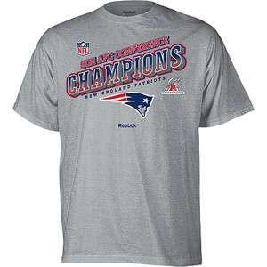 NEW ENGLAND PATRIOTS 2011 AFC CHAMPIONS TROPHY COLLECTION T SHIRT 