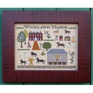  Woodlawn Manor   Cross Stitch Pattern Arts, Crafts 