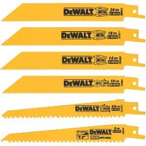  DEWALT DW4856 6 Piece Metal/Woodcutting Reciprocating Saw 