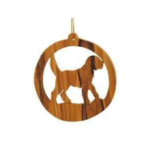  Olive Wood Dog Ornament