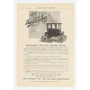  1910 Waverley Electric Car Print Ad (20968)