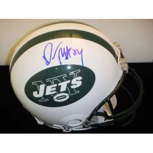  Darrelle Revis Signed New York Jets Helmet Everything 