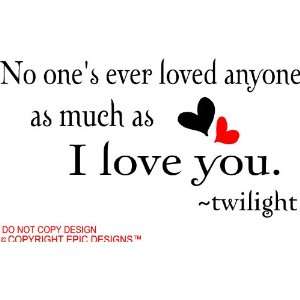   love you twilight cute wall quotes decals sayings vinyl Home