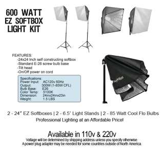 chromakey photo toolkit includes all ez softbox light heads in
