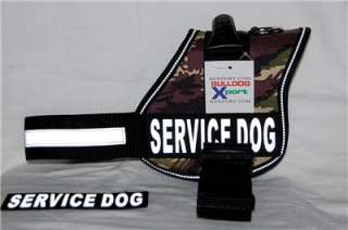 Camo Nylon Training Pulling Harness Large Working THERAPY DOG Boxer 