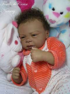 FEUILLE DE CERISE NURSERY   AA ethnic baby reborn girl Evelina Wosnjuk 