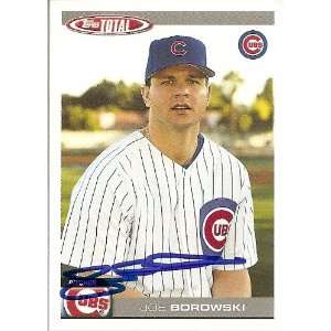 Joe Borowski Signed Chicago Cubs 2004 Topps Total Card 