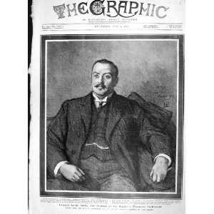   1907 PORTRAIT GENERAL LOUIS BOTHA PREMIER PARLIAMENT