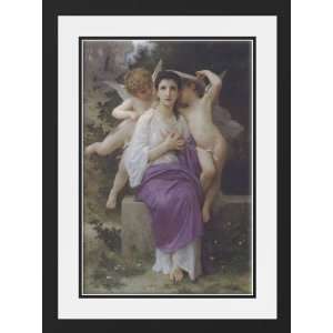 Bouguereau, William Adolphe 28x38 Framed and Double Matted The Hearts 