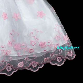 NEW Kid Toddles Flower Girl Pageant Wedding Party Birthday Dress Pink 