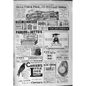  1901 Advertisement Boulton Paul Carters Pills Mappin 