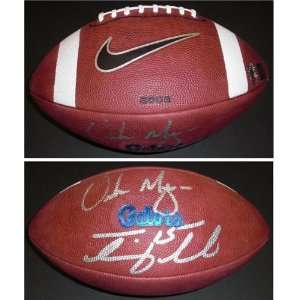 Tim Tebow and Urban Meyer DUAL Autographed/Hand Signed Official Gators 