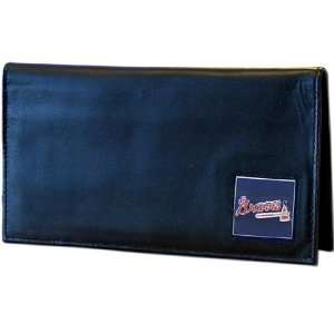  MLB Atlanta Braves Deluxe Leather Checkbook Cover Sports 