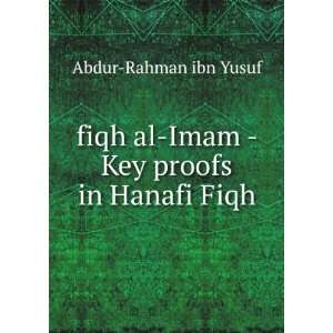   in Hanafi Fiqh Shaykh Abdur Rahman Ibn e Yusuf  Books