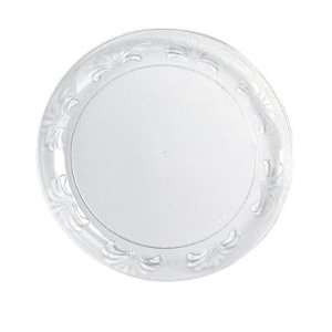  WNA Designerware Plastic Plates, 6 inches, Clear, Round 