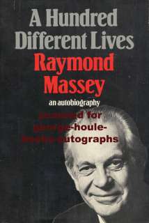 RAYMOND MASSEY~DINAH SHORE MONTGOMERY~AUTOGRAPHS~1942  