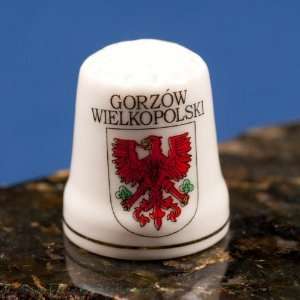  Ceramic Thimble   Gorzow Wlkp City Crest