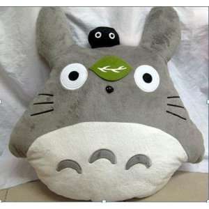  Large 16 Totoro Pillow Plush with Black Dust Ball 