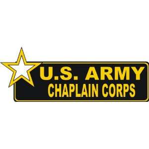 United States Army Chaplain Corps Bumper Sticker Decal 6