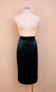 JCrew $248 Silk Pencil Skirt 8 Nightfall Blue  