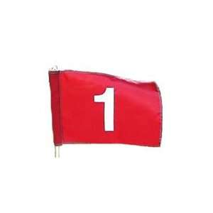  Customize Golf Flags Vinyl Cut One Color with tube sewn in 