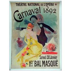  French Vintage Memorabilia Poster   Carnaval 1892 