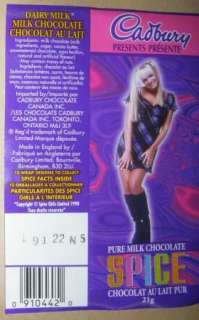 SET COMPLETE 10 CADBURRY WRAP SPICE GIRLS COLLECTION  