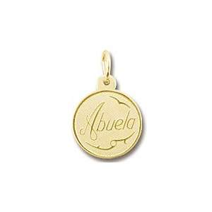  Rembrandt Charms Abuela Charm, Gold Plated Silver Jewelry