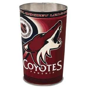    Phoenix Coyotes Waste Paper Trash Can   Trash Cans