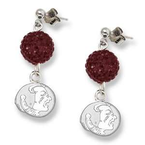  Florida State University Crystal Ovation Earrings/Sterling 